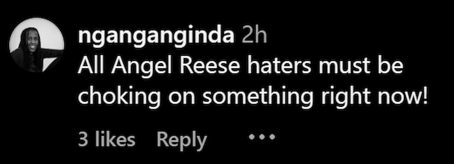 Fans comment on Reese's follower numbers (Photo credits: @boardroom/Instagram)